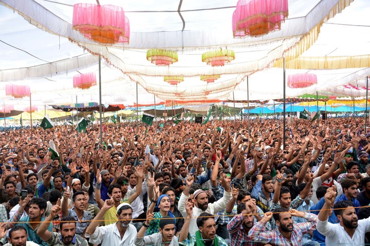 People Taking Part In a Local Rally Called by Pro-Freedom leadership.