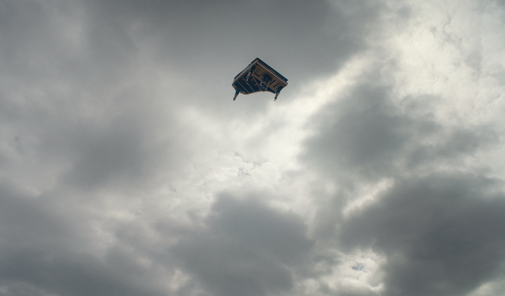 <strong>A piano crashes to the floor in the ad.</strong>