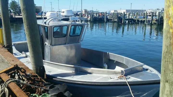 This is the 32-foot aluminum boat that authorities say Linda and Nathan Carman took out on the evening of Sept. 17.