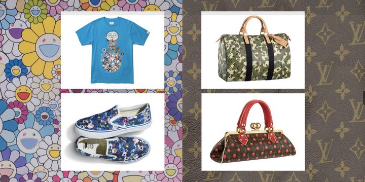 Murakami's work with Vans (LEFT) and Louis Vuitton (RIGHT) is a testament to his widespread appeal among vastly different demographics. 