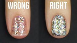 Turns Out We've Been Applying Glitter Nail Polish All Wrong