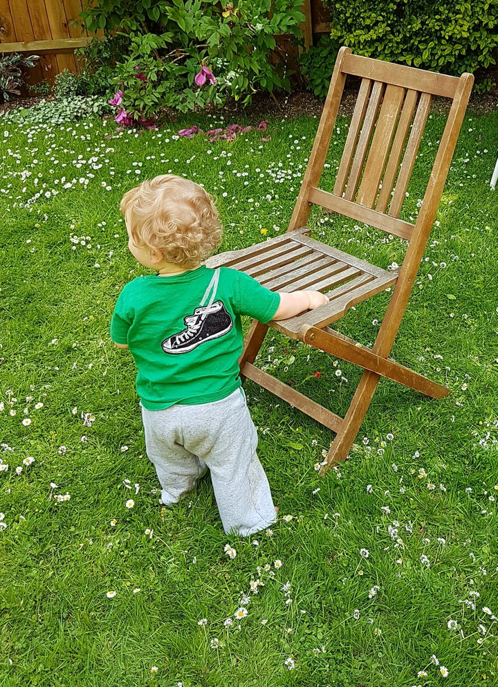 Michael and Jerome's son Rupert, 18 months. 