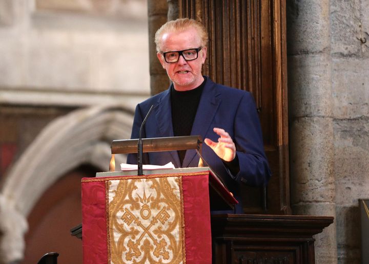 Chris Evans at Westminster Abbey 