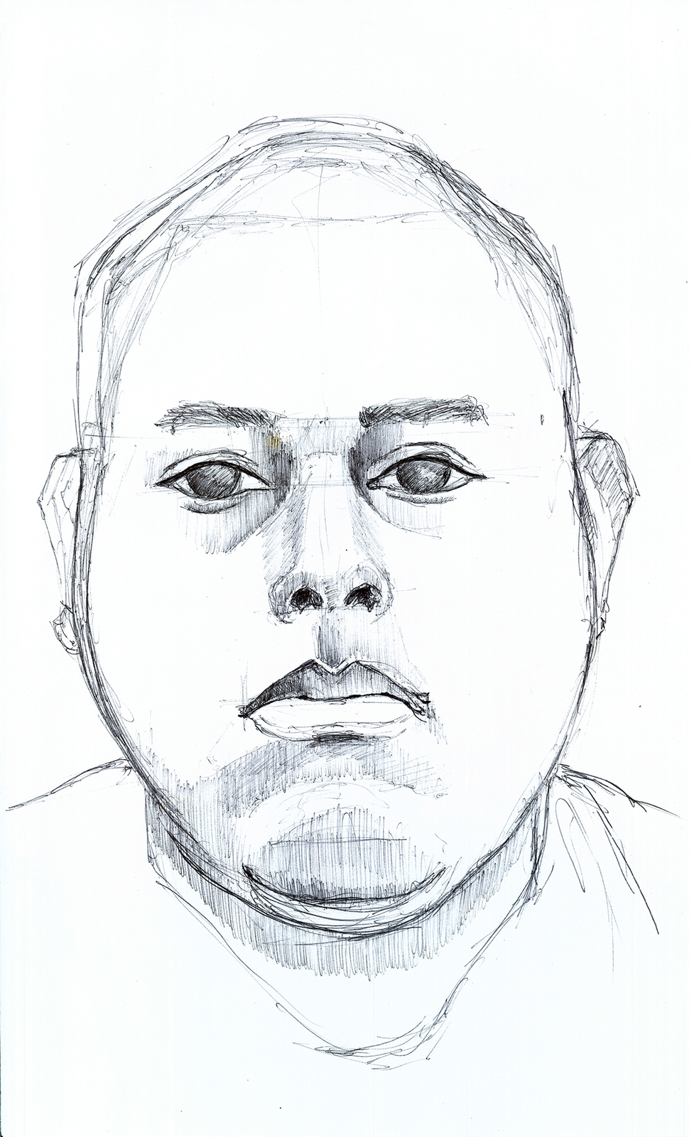 José Alvarez (D.O.P.A.) Tinki Winki, El Salvador, 2012, Ballpoint pen on paper