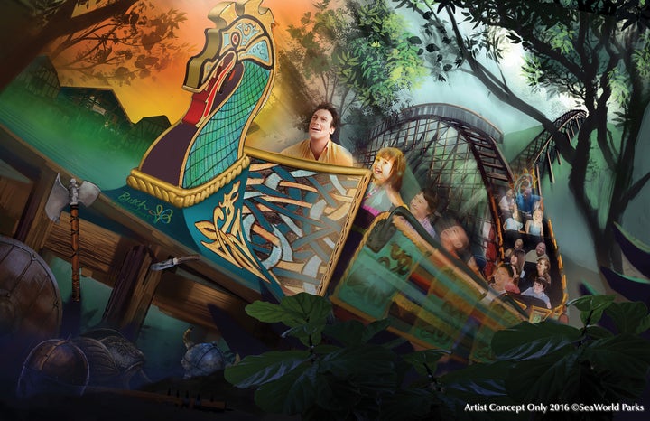 At Busch Gardens in Williamsburg, Virginia, the new InvadR coaster will take guests down a 70-foot drop and over nine hills. 