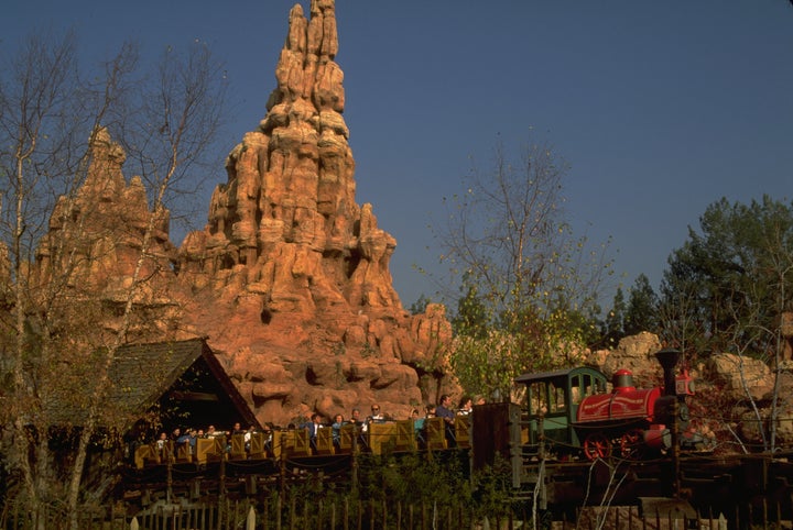 The study recommended moderate-intensity rides that feature quick drops and sharp turns, like Disney's Big Thunder Mountain Railroad (pictured). 