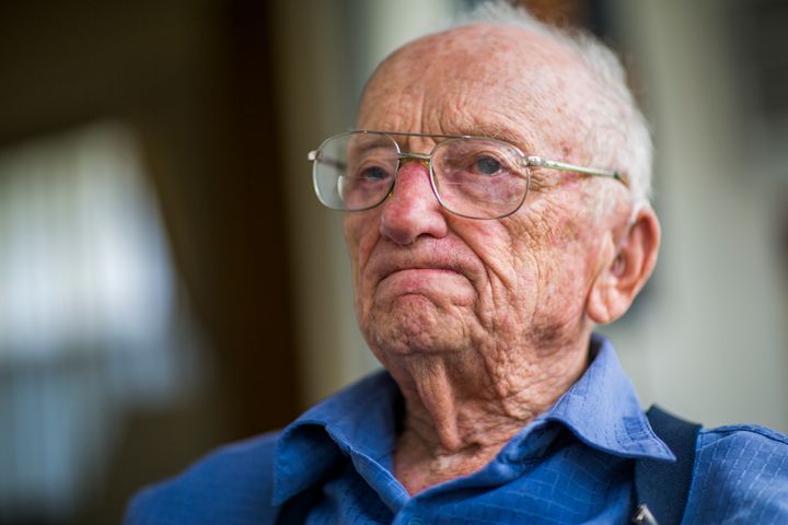 DELRAY BEACH, FL - MARCH 10: Benjamin B. Ferencz, former Chief Prosecutor for the United States Army at the Nuremberg Trials for Nazi war crimes after World War II, at his home, March 10, 2016 in Delray Beach, Florida. He is a world renowned advocate for the establishment of an international rule of law and of an International Criminal Court.