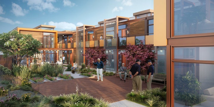 Projections for what Potter's Lane will look like once complete.