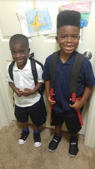 Tunette Powell's sons, Joah and JJ. 