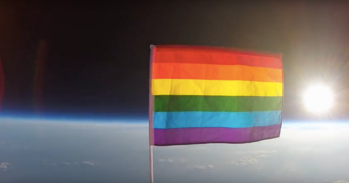 Stunning Video Shows First Pride Flag Launched Into Outer Space