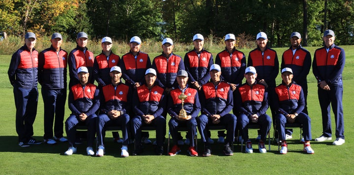 2016 U.S. Ryder Cup team portrait. 