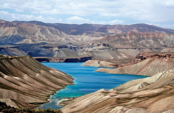 Band-e-Amir National Park, located high up in the central highlands of Afghanistan's Bamyan province.