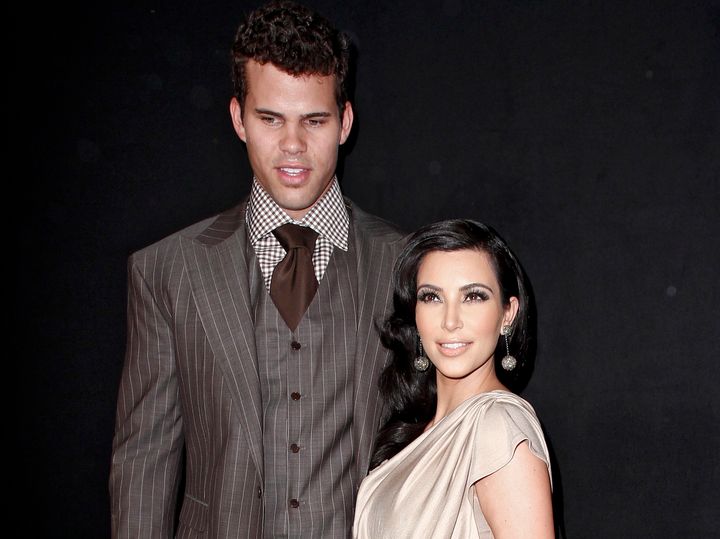 Humphries and Kardashian pose together in 2011