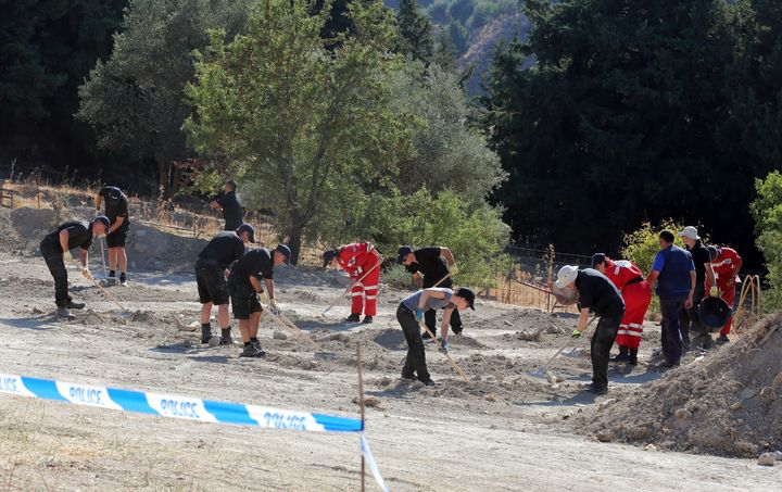 Officers from South Yorkshire Police continue excavations in Kos