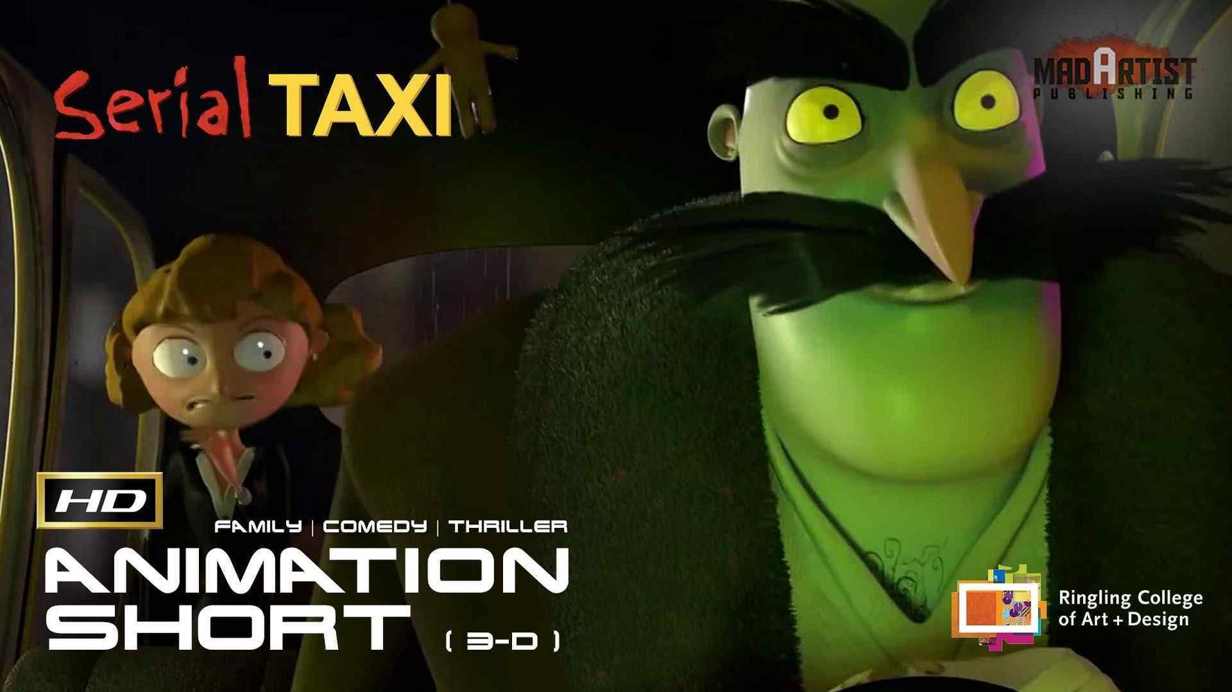 SERIAL TAXI - A Funny Serial Killer Story... Award Winning CGI 3D Animated  Film By Paolo Cogliati | HuffPost Contributor