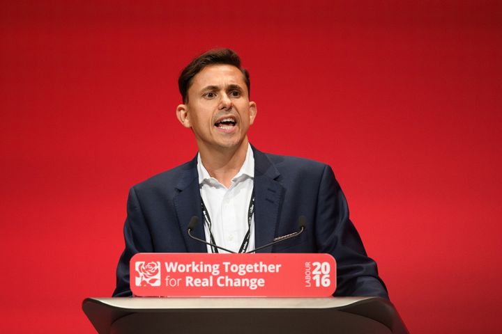 Mike Katz of the Jewish Labour Movement is heckled as he addresses delegates at the Labour Party conference on September 27, 2016