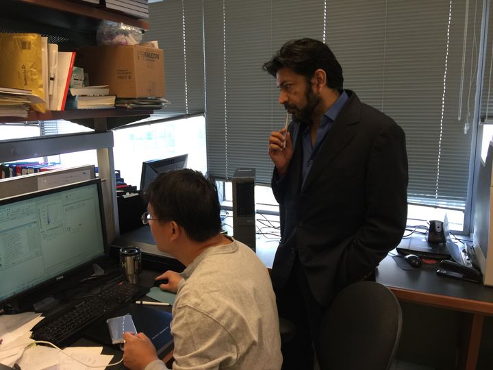 Dr. Mukherjee in his lab
