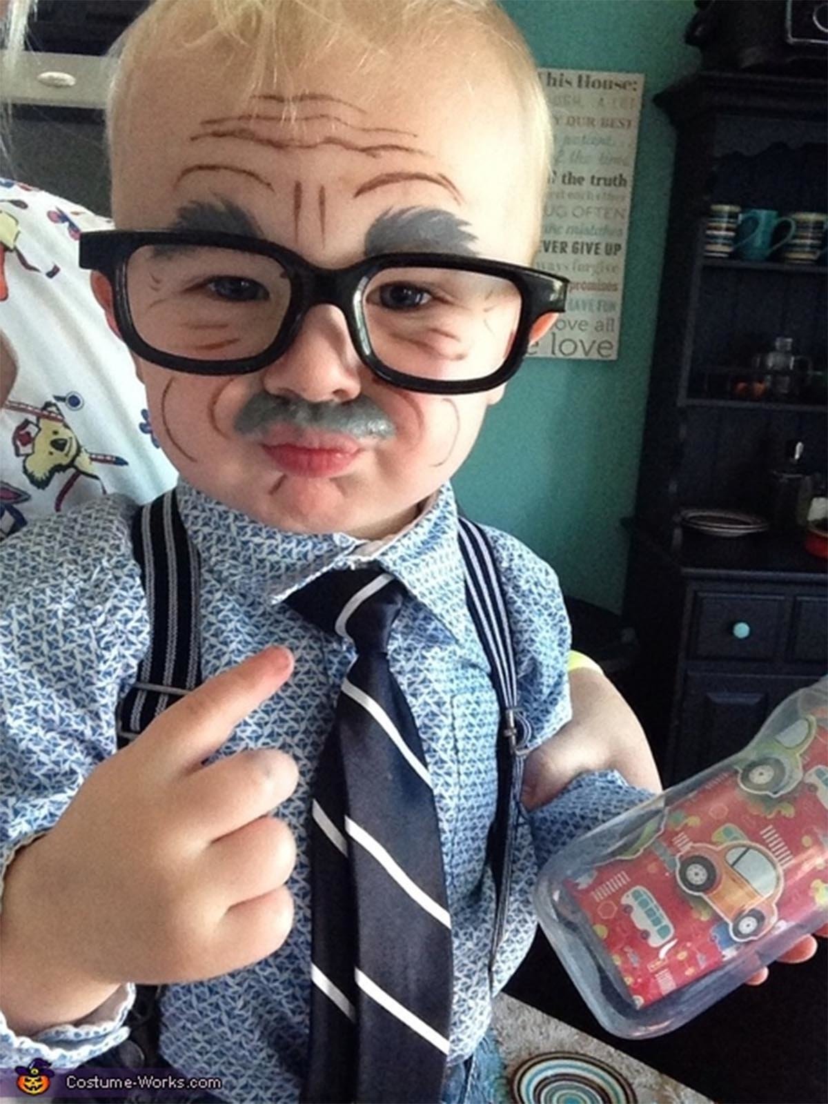 old person baby costume