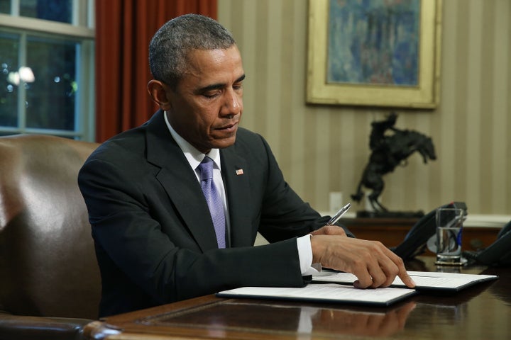 In a letter to Senate Minority Leader Harry Reid on Tuesday, President Barack Obama urged lawmakers to reject a bill that wou