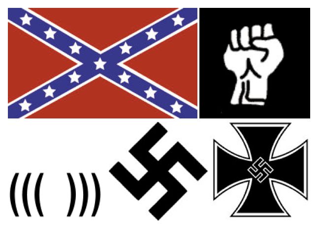 Pepe the Frog joins a list of images, several pictured here, that have been declared hate symbols by the Anti-Defamation League.
