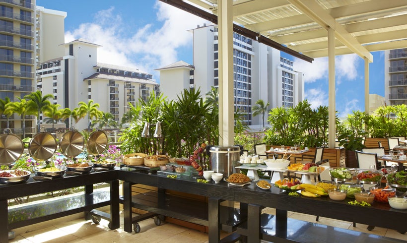 The buffet at Trump Waikiki.