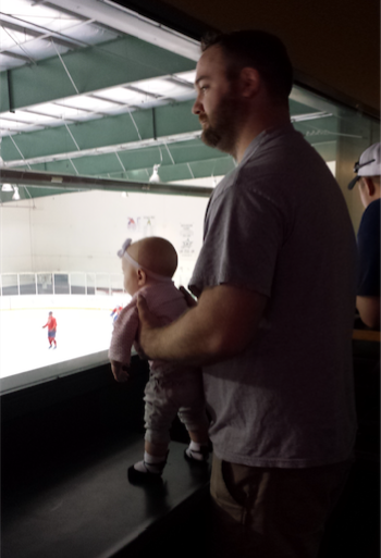 Sabrina and her husband hope Kaci will want to play hockey when she grows up.