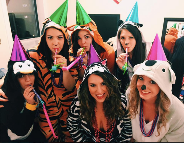 all you need is onesies party hats face paint and a feeling of pure
