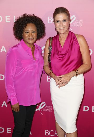 LOS ANGELES, CA - SEPTEMBER 27: Comedian Wanda Sykes and actress Rita Wilson attend the "Breast Cancer One" dinner hosted by Delta Air Lines and The Breast Cancer Research Foundation on September 27, 2016 in Los Angeles, CA, United States. (Photo by Joe Scarnici/Getty Images for Delta Air Lines)