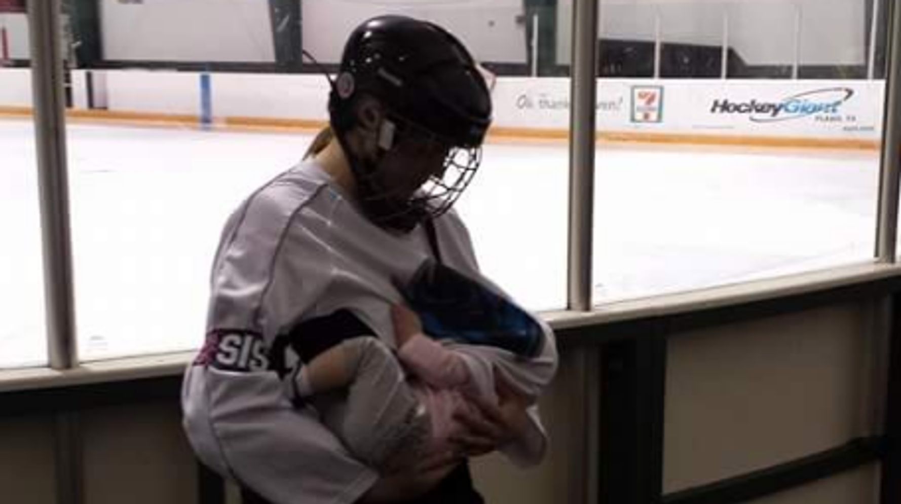 Ice Hockey Player Mum Praised For Breastfeeding Daughter As Part Of 