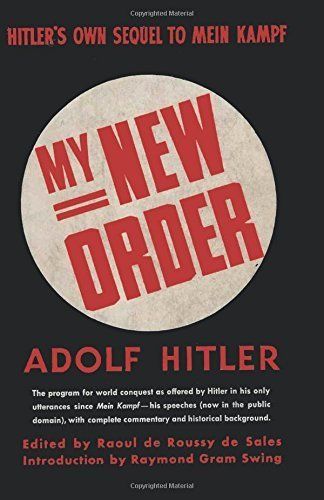 The front cover of this year's re-release of Adolf Hitler's My New Order.