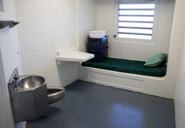 A jail cell at Rikers Island.