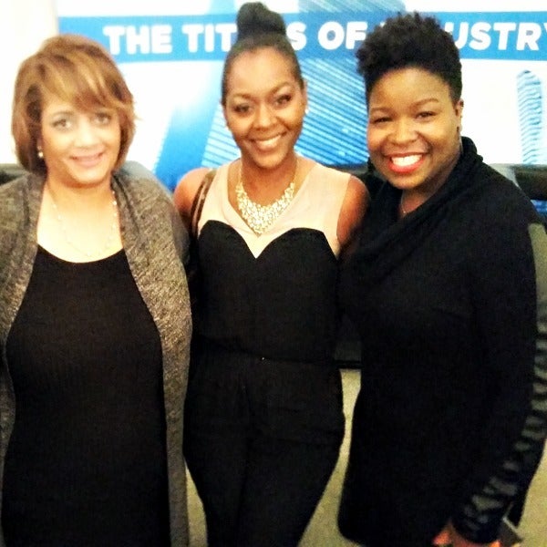 Dorinda Walker of Prudential, attendees Anita Bennett and Lutonya Lang.