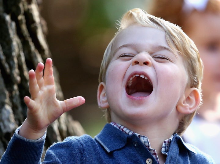 Find someone who looks at you the way Prince George looks at bubbles.