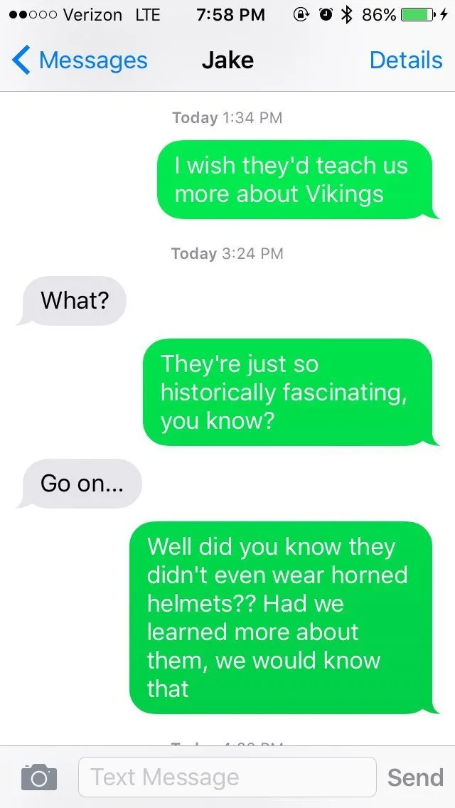 Woman S Icebreaker I Wish They D Teach Us More About Vikings Goes Viral Huffpost Null