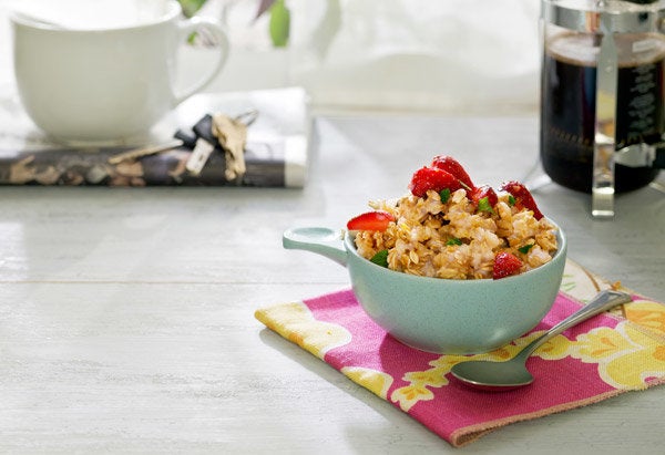 Serving oatmeal in a 9- x 13-inch baking dish feels special, but it's the flavors that truly make this dish worthy of a brunc
