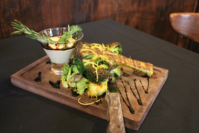 An appetizer with nothing but locally grown greens at Arista Pasta in Puyallup, Washington