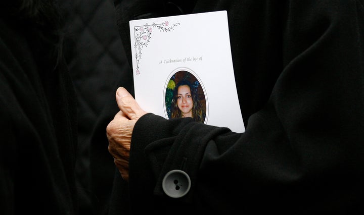 Kercher's funeral in London in December 2007.