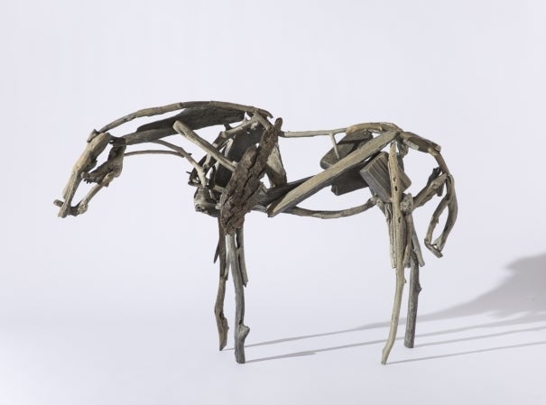 Deborah Butterfield (American, born 1949), Untitled, 1992. Cast bronze and patina, 36 × 54 × 13 inches. Tacoma Art Museum, Pr