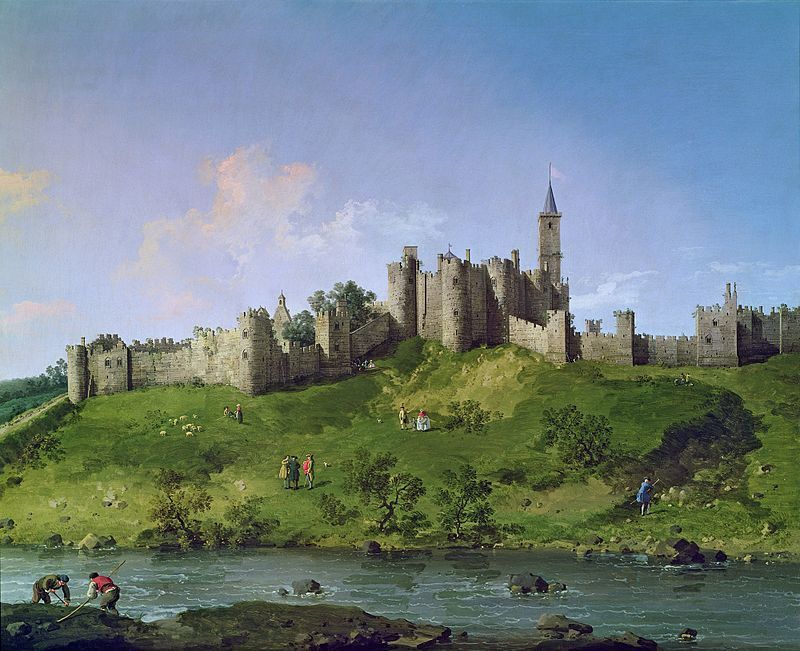 Alnwick Castle by Canaletto, circa 1750