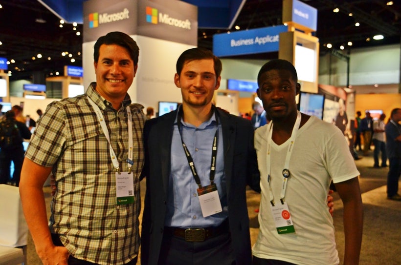 Kerry Herger - Manager, DX Audience Evangelism at Microsoft (to my right) and Joe Darko - Program Manager Evangelist - Commun