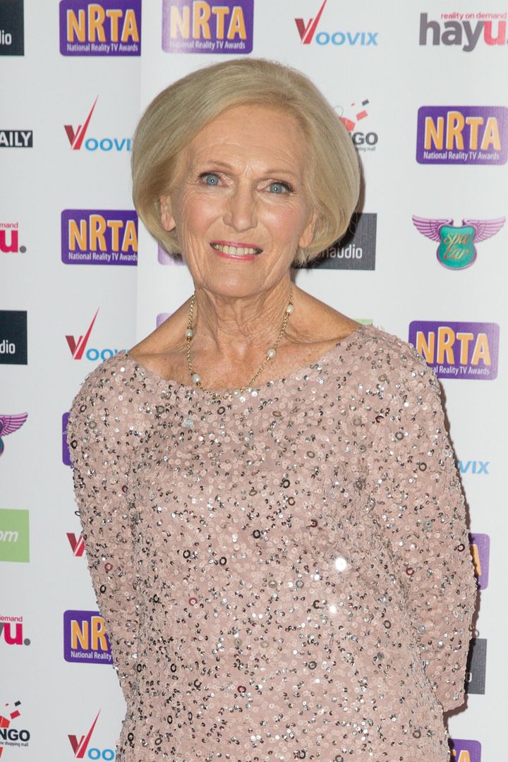 Mary Berry at the National Reality TV Awards 2016