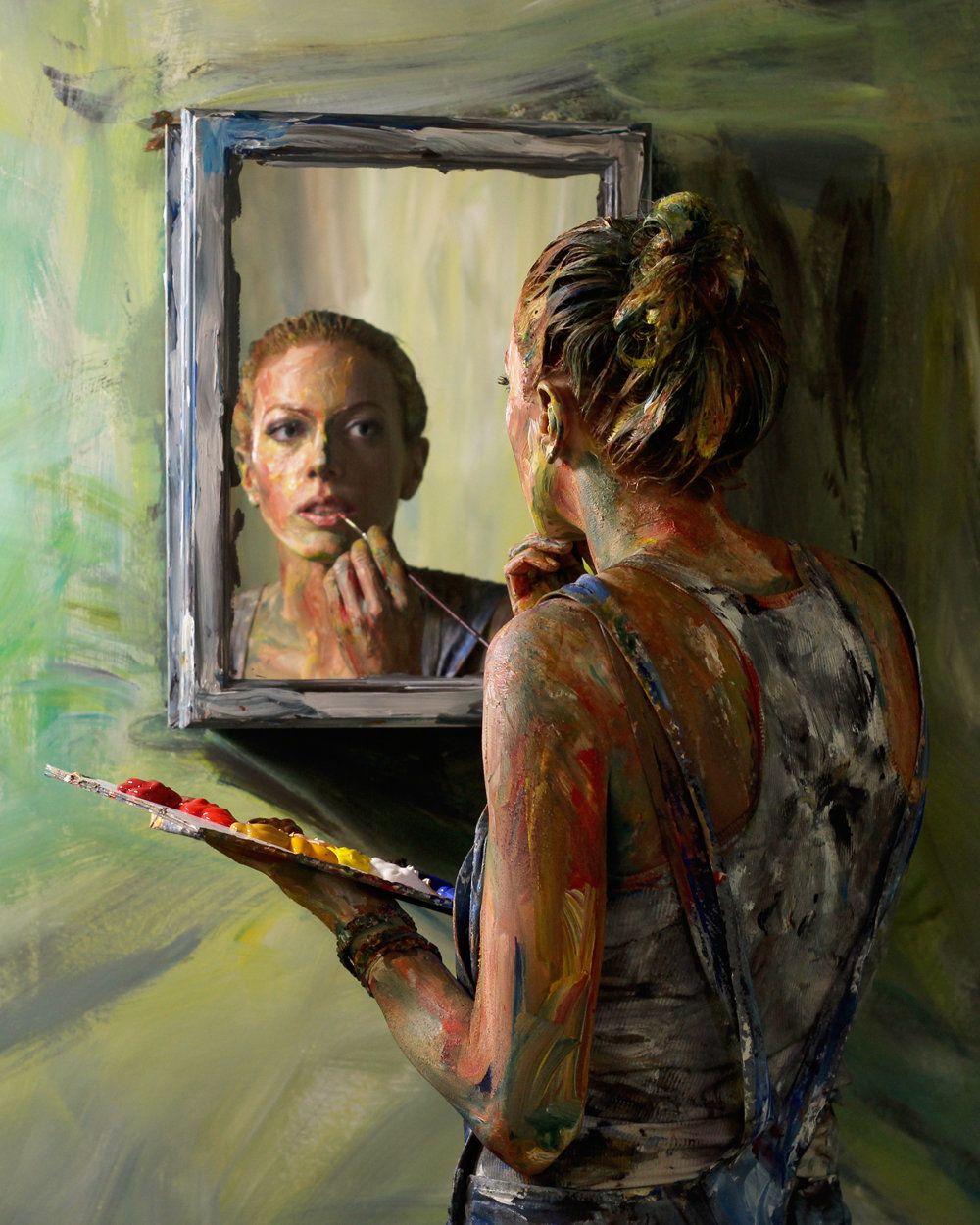 Alexa Meade, "Portrait 1"