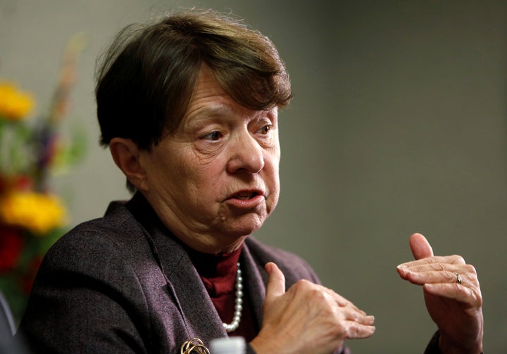 U.S. Securities and Exchange Commission Chair Mary Jo White speaks at the Reuters Financial Regulation Summit in Washington, May 17, 2016.