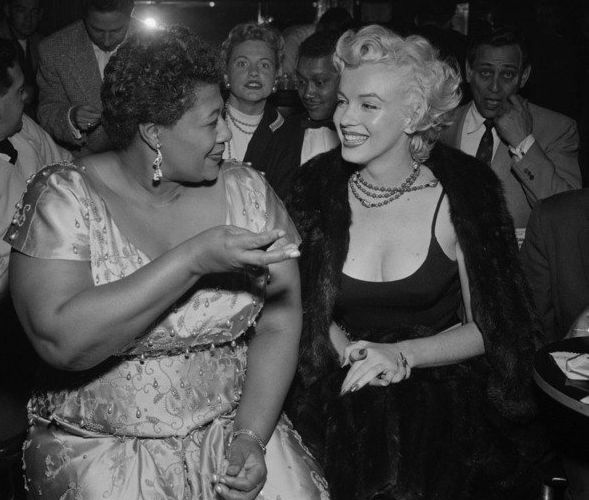 Marilyn Monroe and Ella Fitzgerald