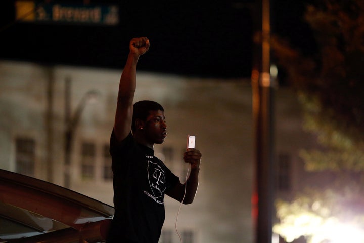 “I’ll be honest. We try to have a relationship but the police will not allow it,” says 19-year-old Dino Davis (pictured) from the city’s West side.