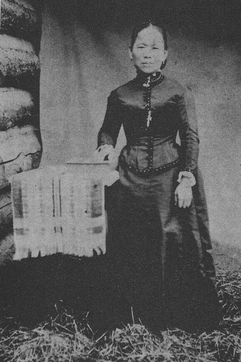 Lalu, was sold by her father during a famine and shipped (some say smuggled) from China to San Francisco.