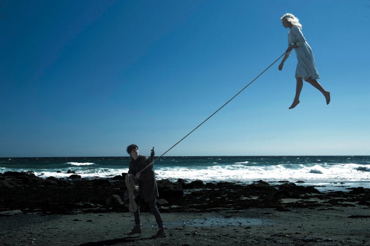 Asa Butterfield and Ella Purnell star in a scene from "Miss Peregrine's Home for Perculiar Children."