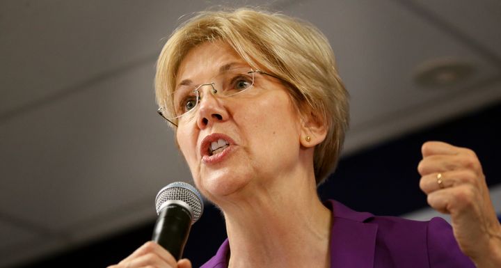 Elizabeth Warren tore into Donald Trump's attacks on Alicia Machado on Friday afternoon.