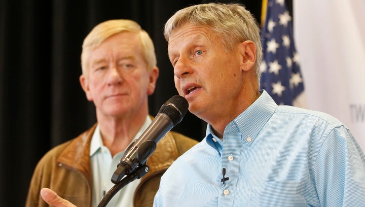 Bill Weld, left, is Gary Johnson's running mate. 