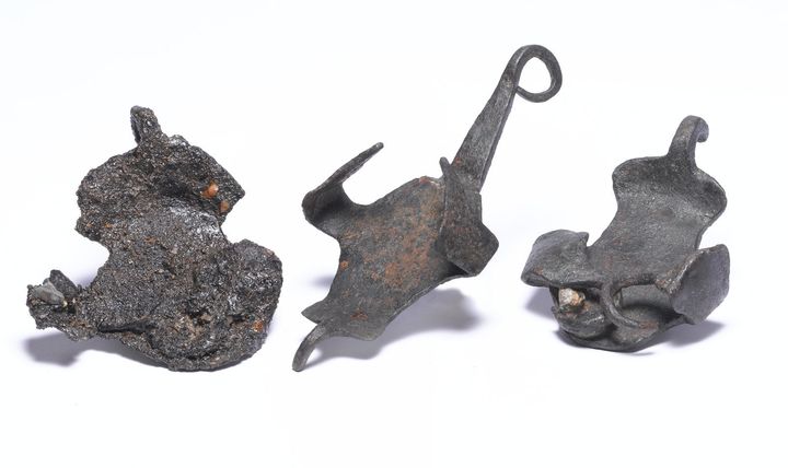 Roman iron horse shoes or hipposandals.
